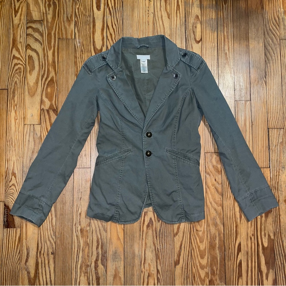Diesel Women's Military Style Lightweight Green Jacket